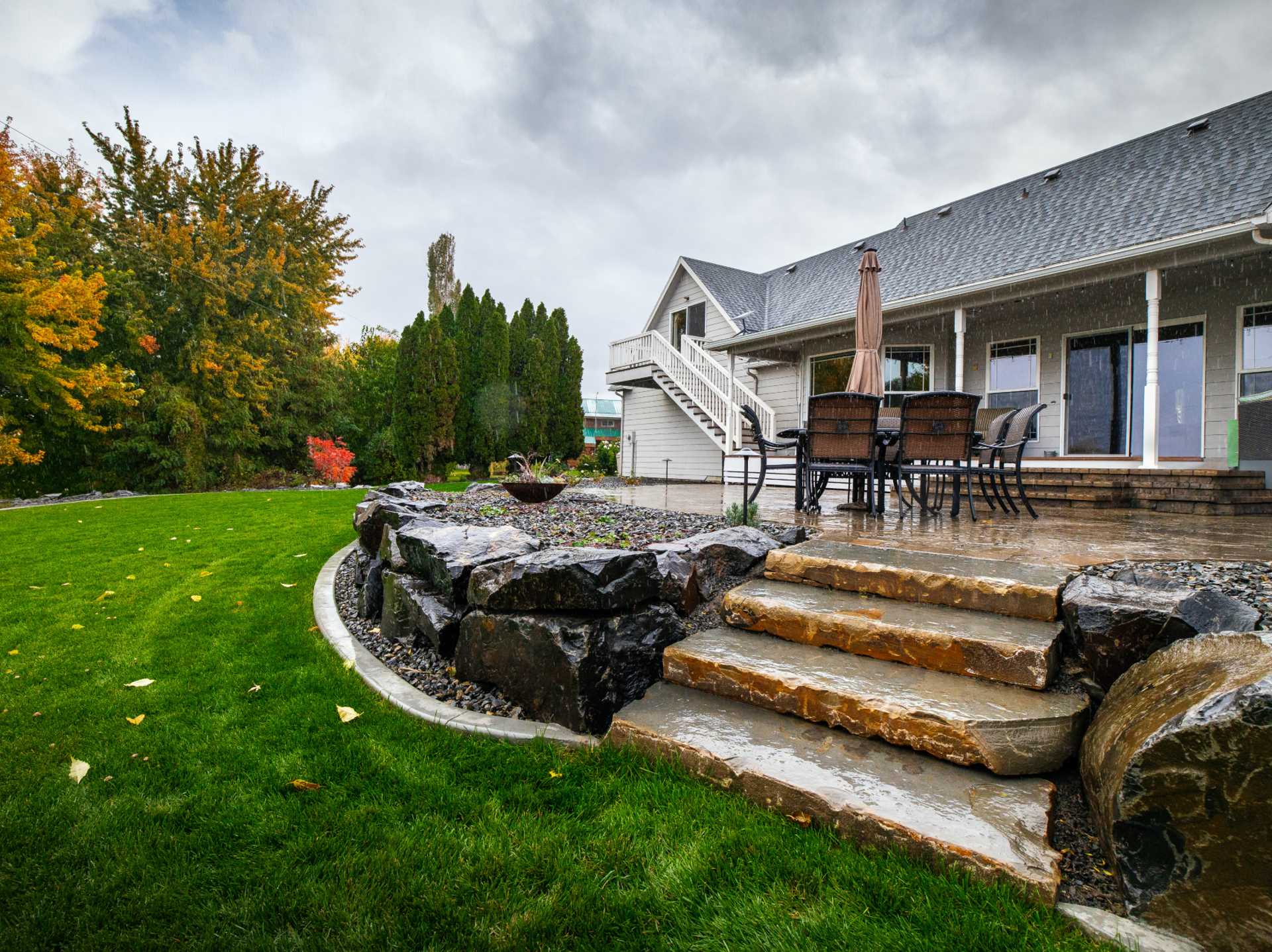 rock retaining walls Kennewick Musser Landscaping