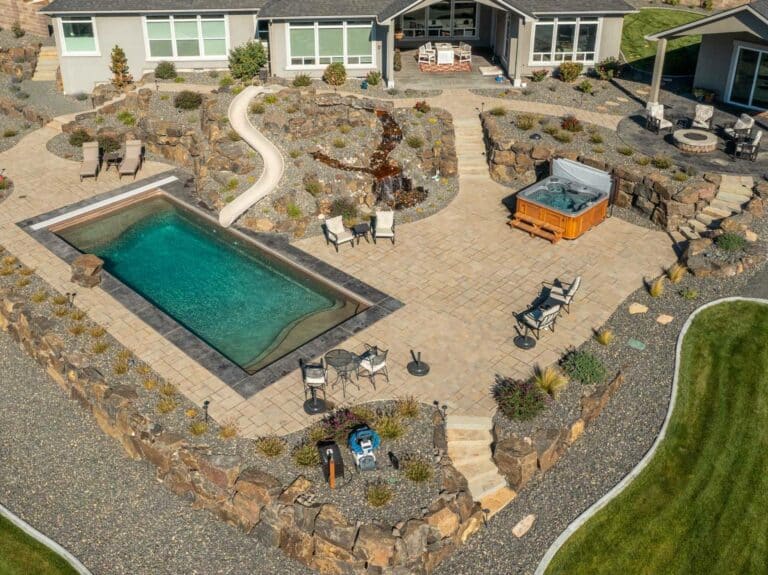 landscaping construction project in Kennewick by Musser Landscaping