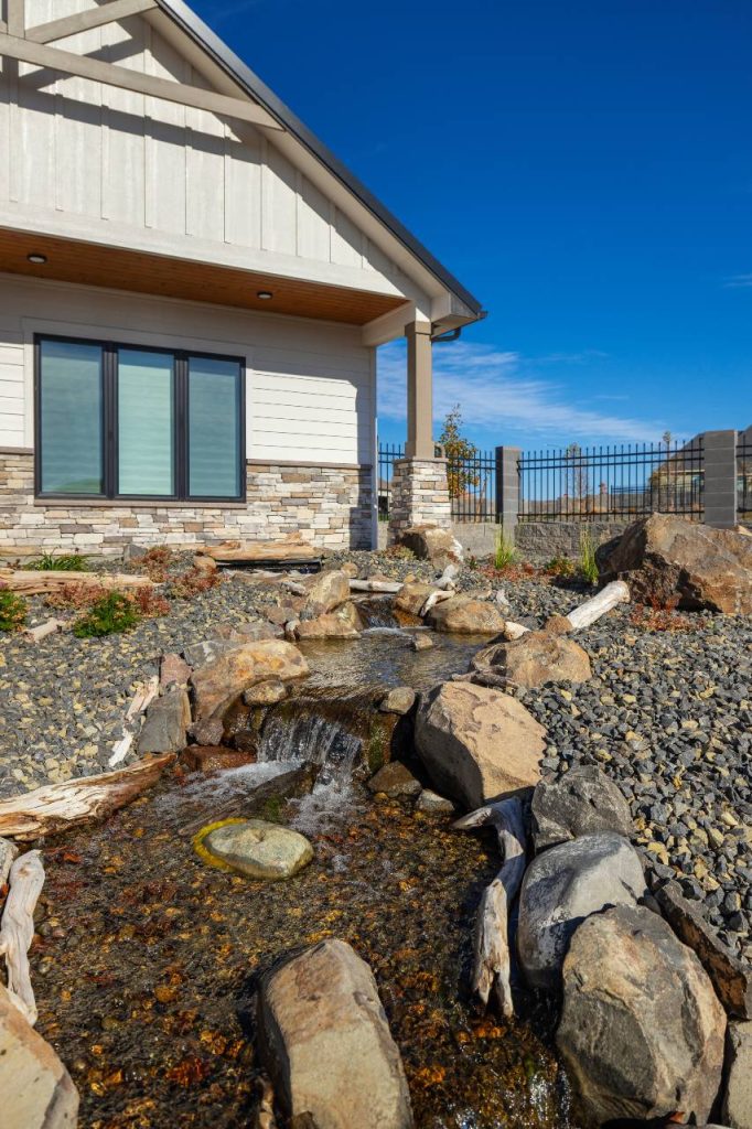 a photo of a landscape design and build by Musser Landscaping