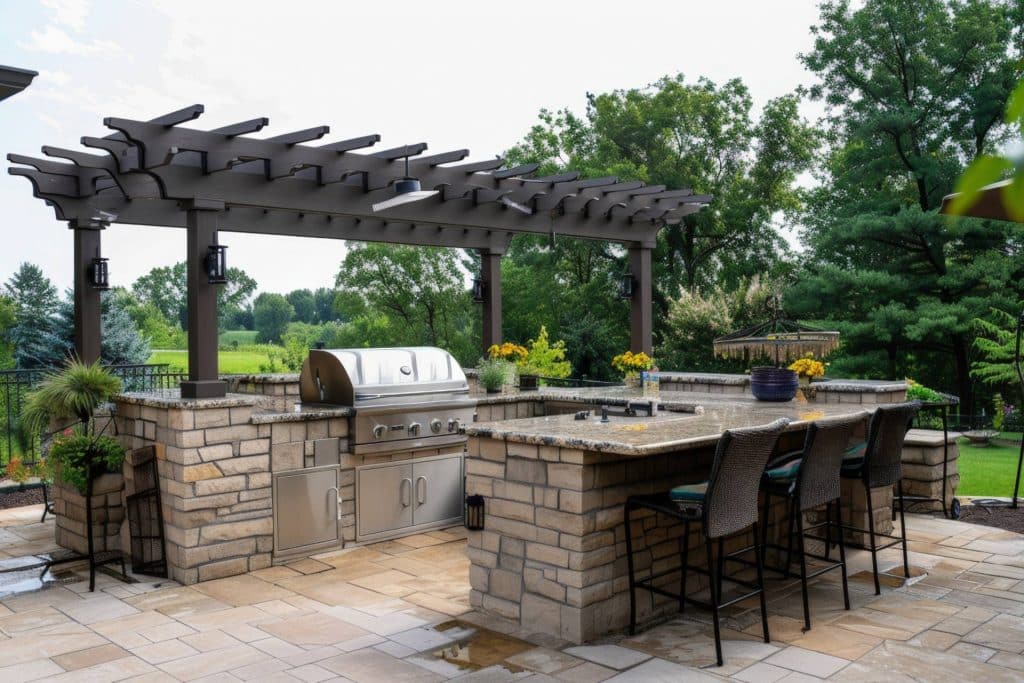 custom outdoor kitchen in Tri-Cities, WA